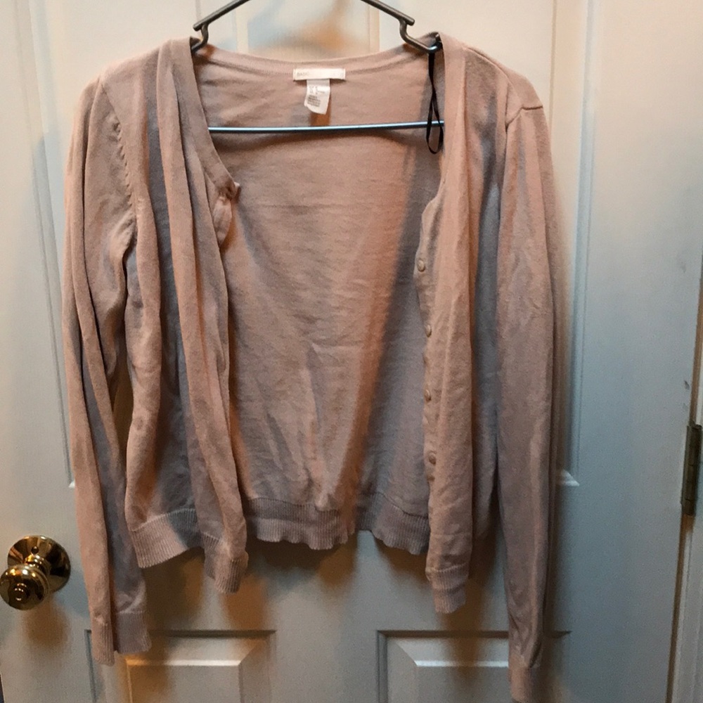 Cream colored cardigan